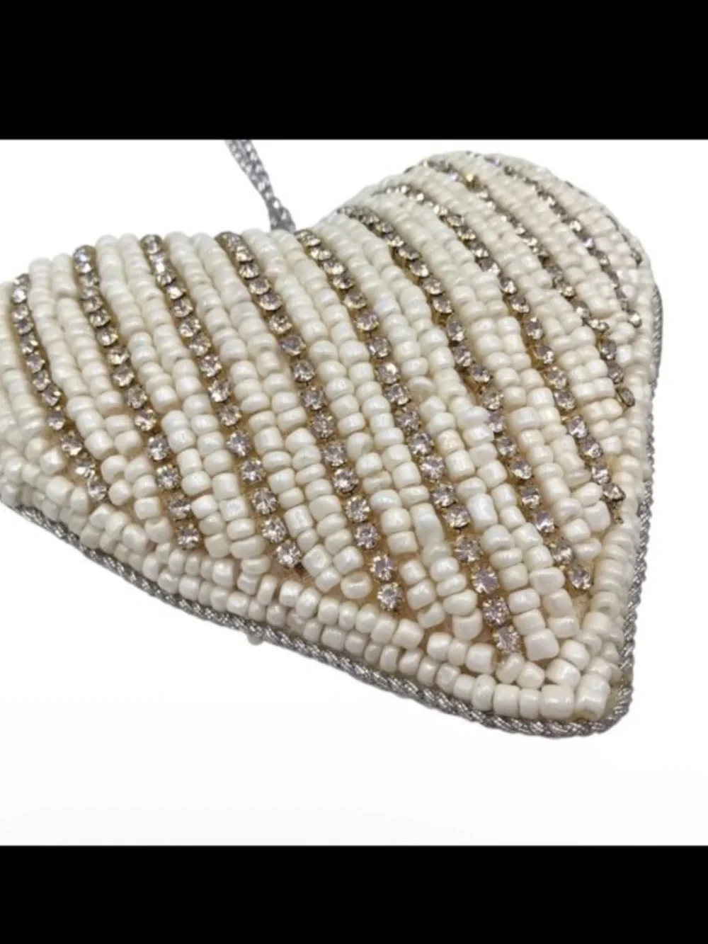 Rare Handmade Artisan Beaded Christmas Ornament